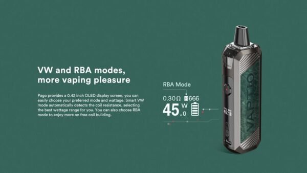 【小煙主機】VAPTIO PAGO AIO 45W KIT 成品芯 0.3 0.4 0.6 1.0Ω