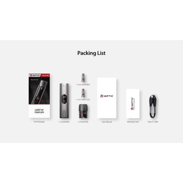 【小煙主機】VAPTIO PROD POD KIT 20W 帕拉德/ 空倉 / 成品芯