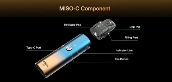 【小煙主機】Univapo Miso C 可注油式 高還原度 咪逤C