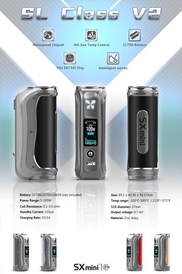 【大煙主機】億海 YiHi SXmini SL Class V2 Box Mod SL2 100W主機